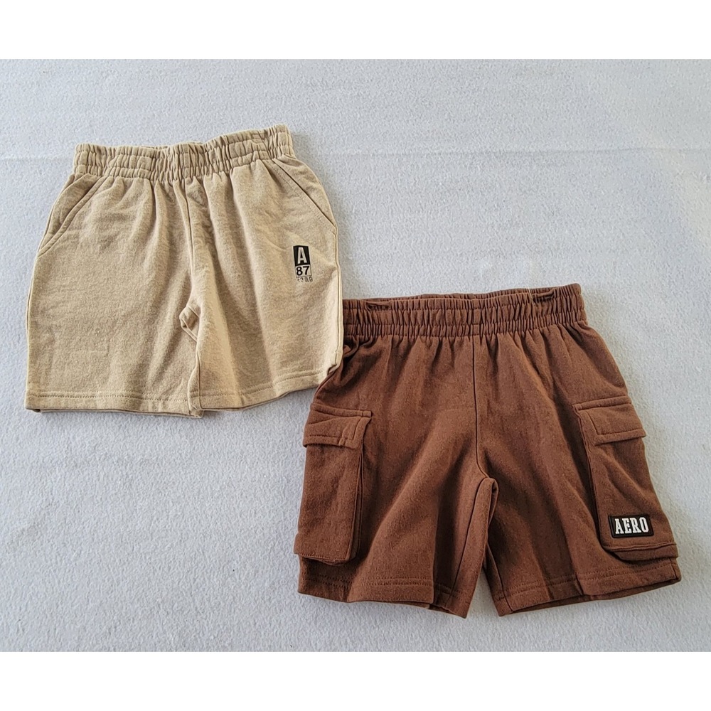 AEROPOSTALE Brown And Cream BOYS Cargo Shorts Size Small